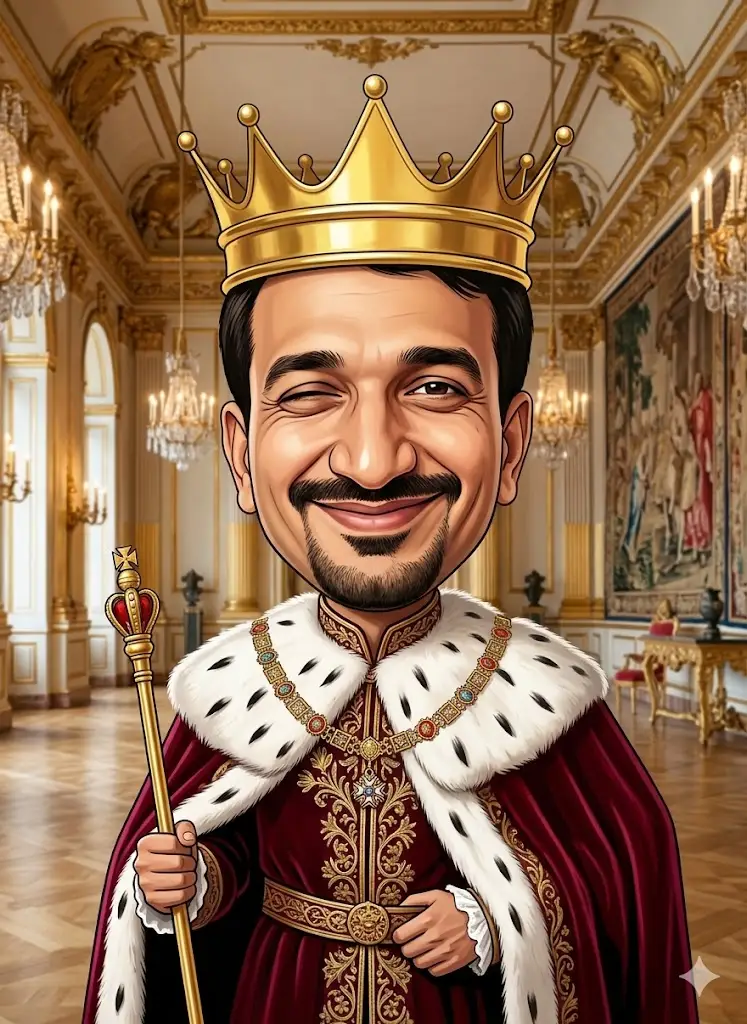 Royal King Caricature