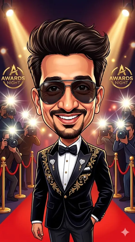 Stylish Celebrity Caricature