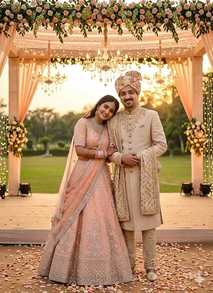 Sunset Outdoor Wedding Stage