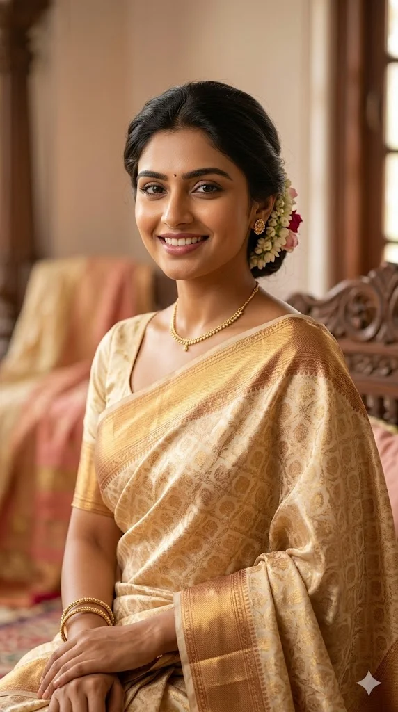 Traditional Saree Elegant Look