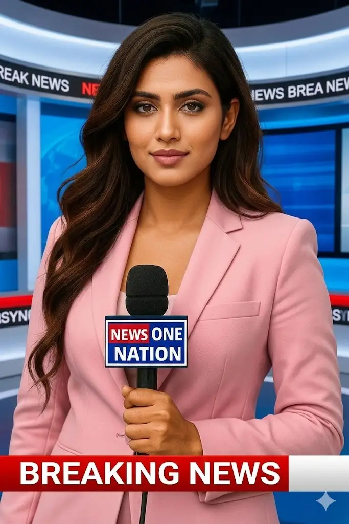 Young Dynamic Breaking News Anchor