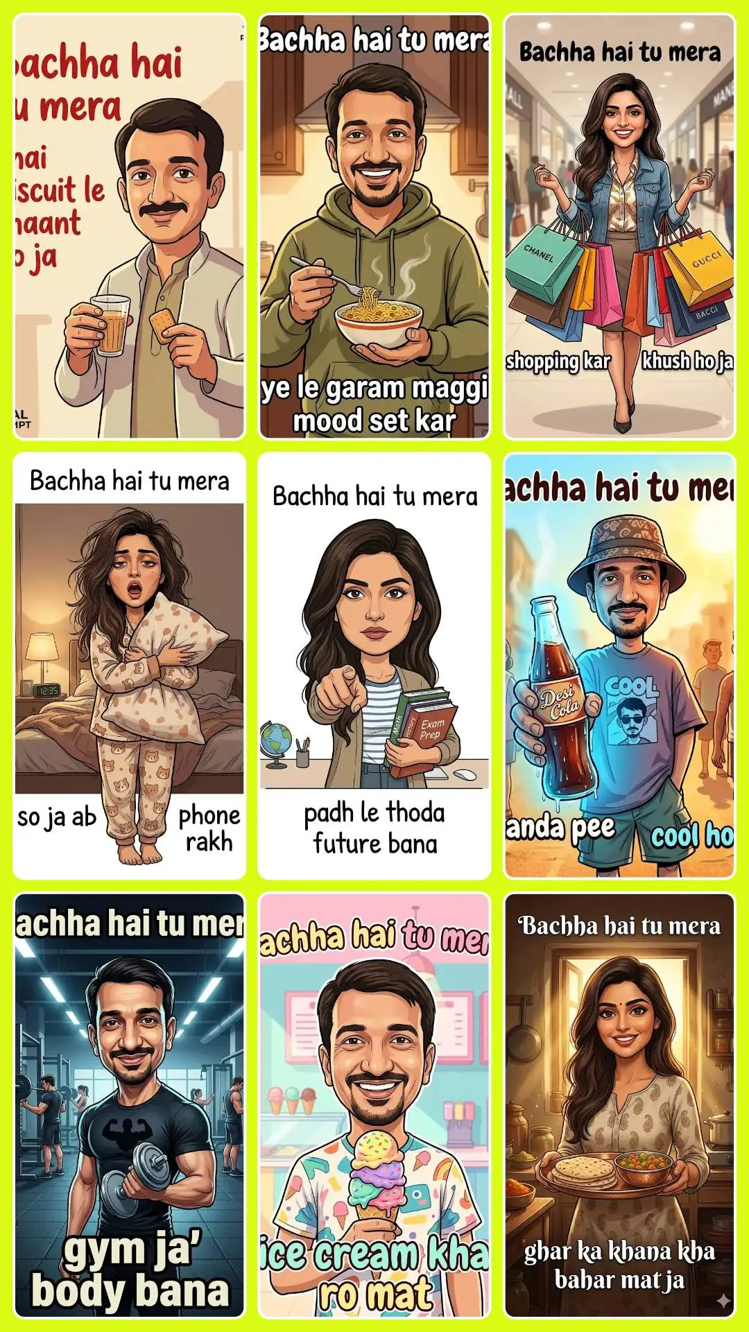 Home 25 Baccha Hai Tu Mera Style Prompts
