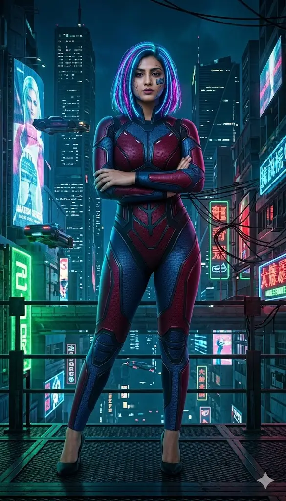 Future 2050 Cyber Girl