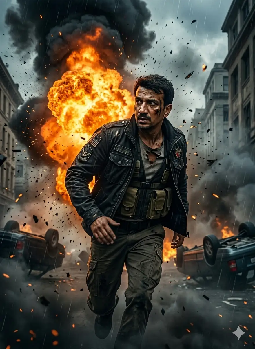 Hollywood Action Scene