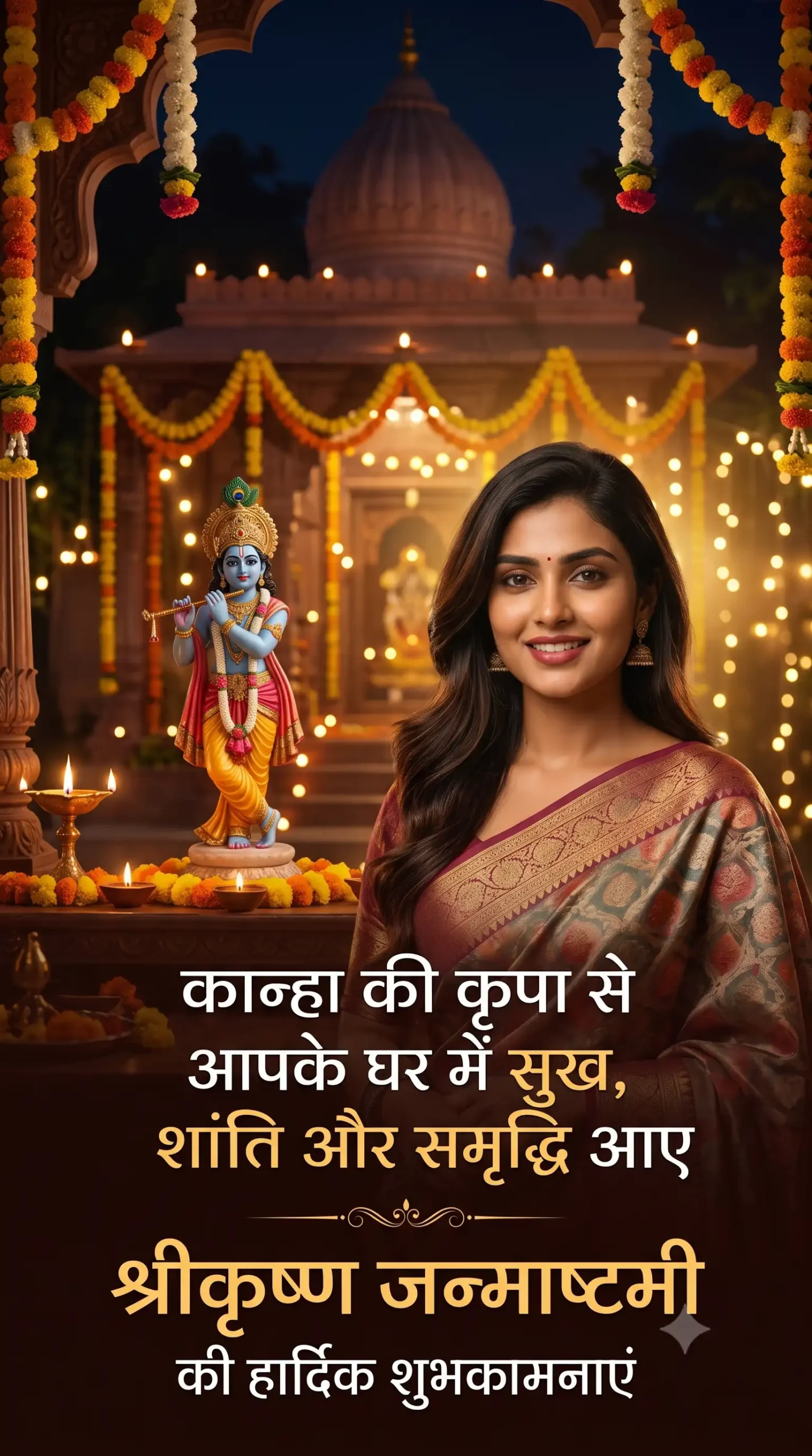 Shri Krishna Janmashtmi Prompt for Female