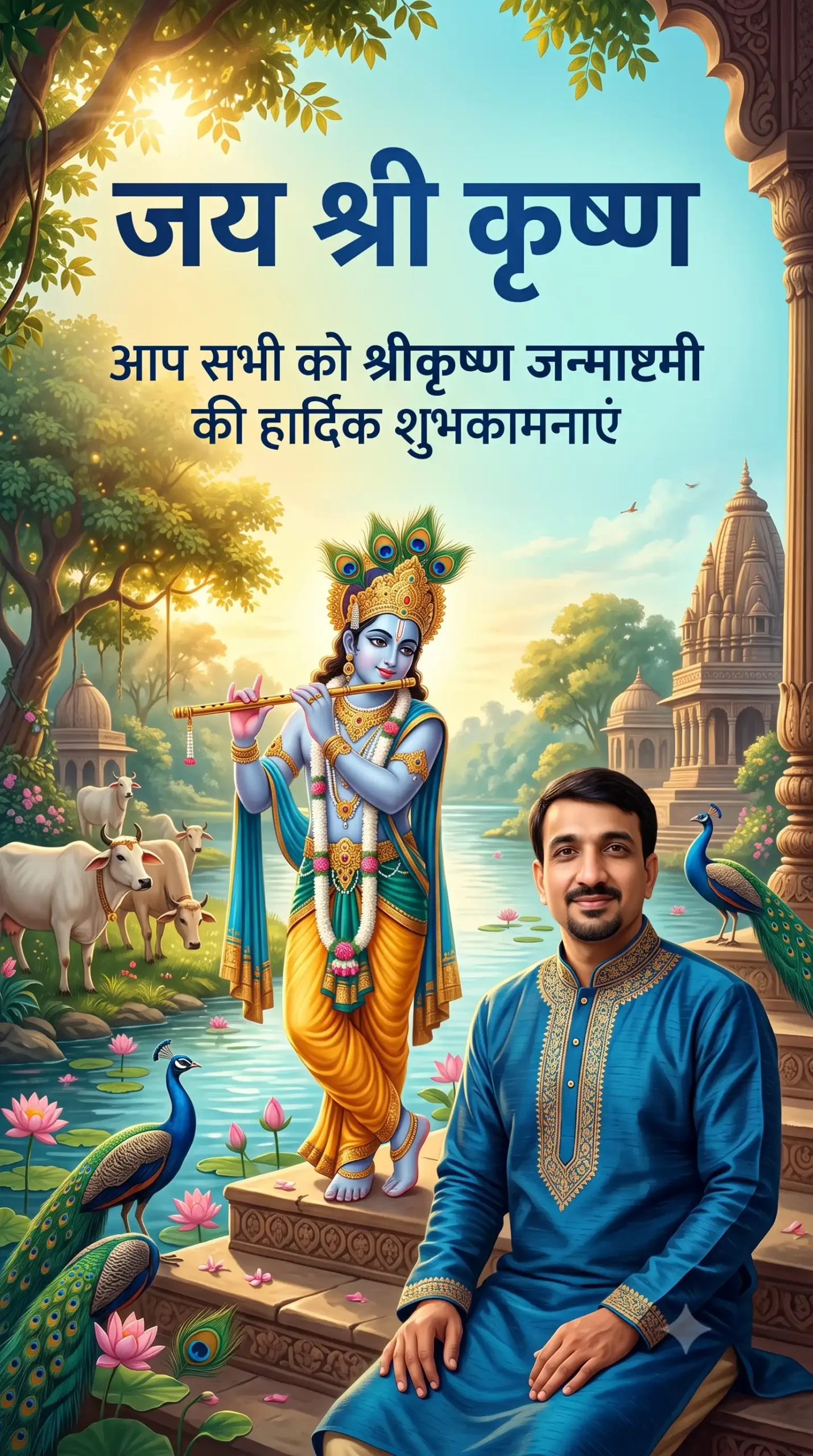 Vrindavan Style Greeting