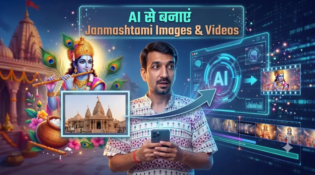 Gemini Kling AI और Seedance से Janmashtami AI Images और Videos बनाने की पूरी जानकारी